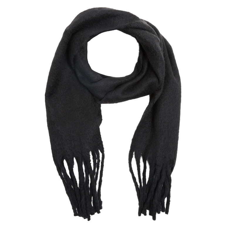 Knit scarf "Smooth Scarf" Black